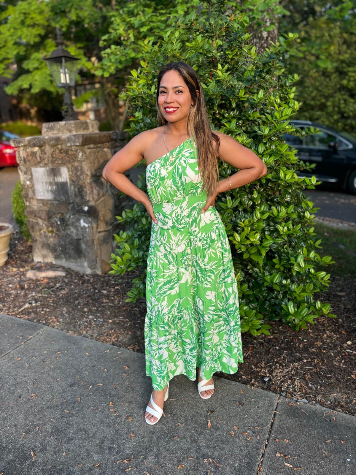 Lucero woven printed midi dress