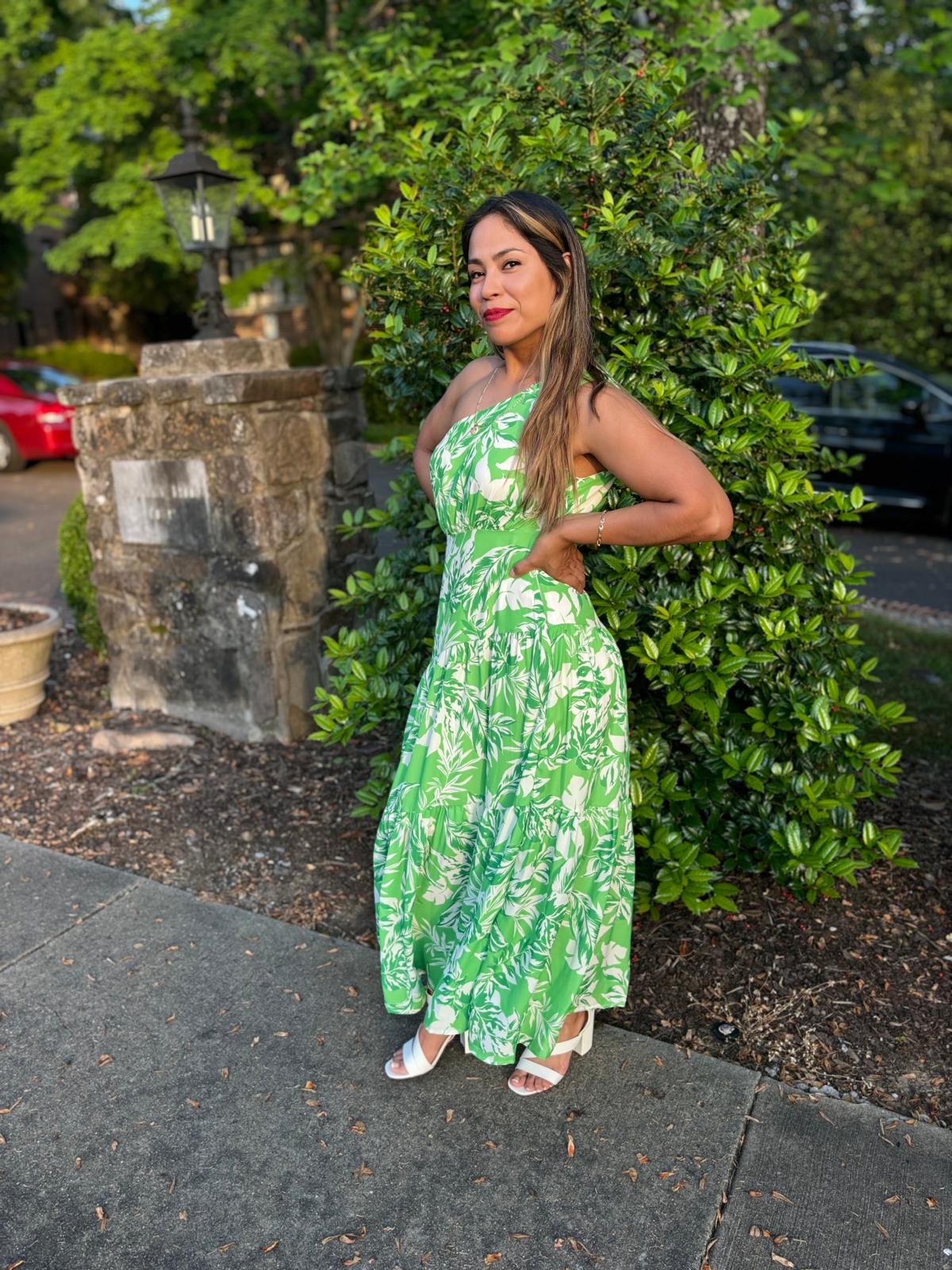 Lucero woven printed midi dress