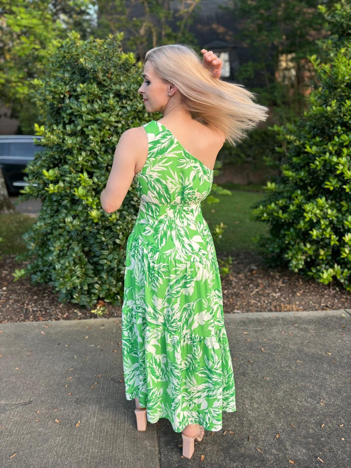Lucero woven printed midi dress