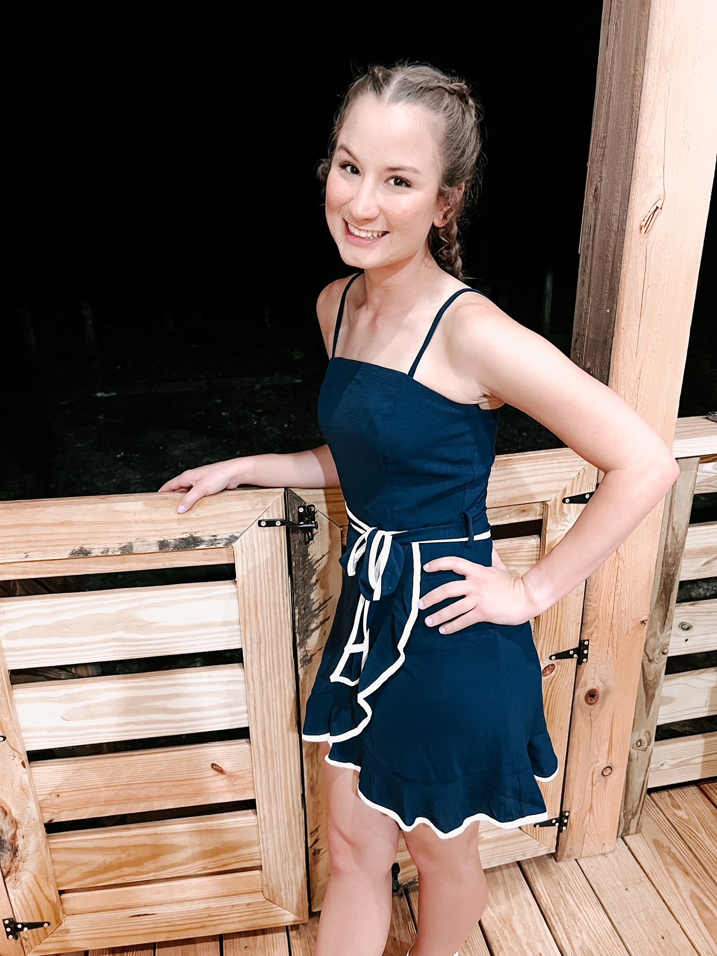 Colette woven mini dress