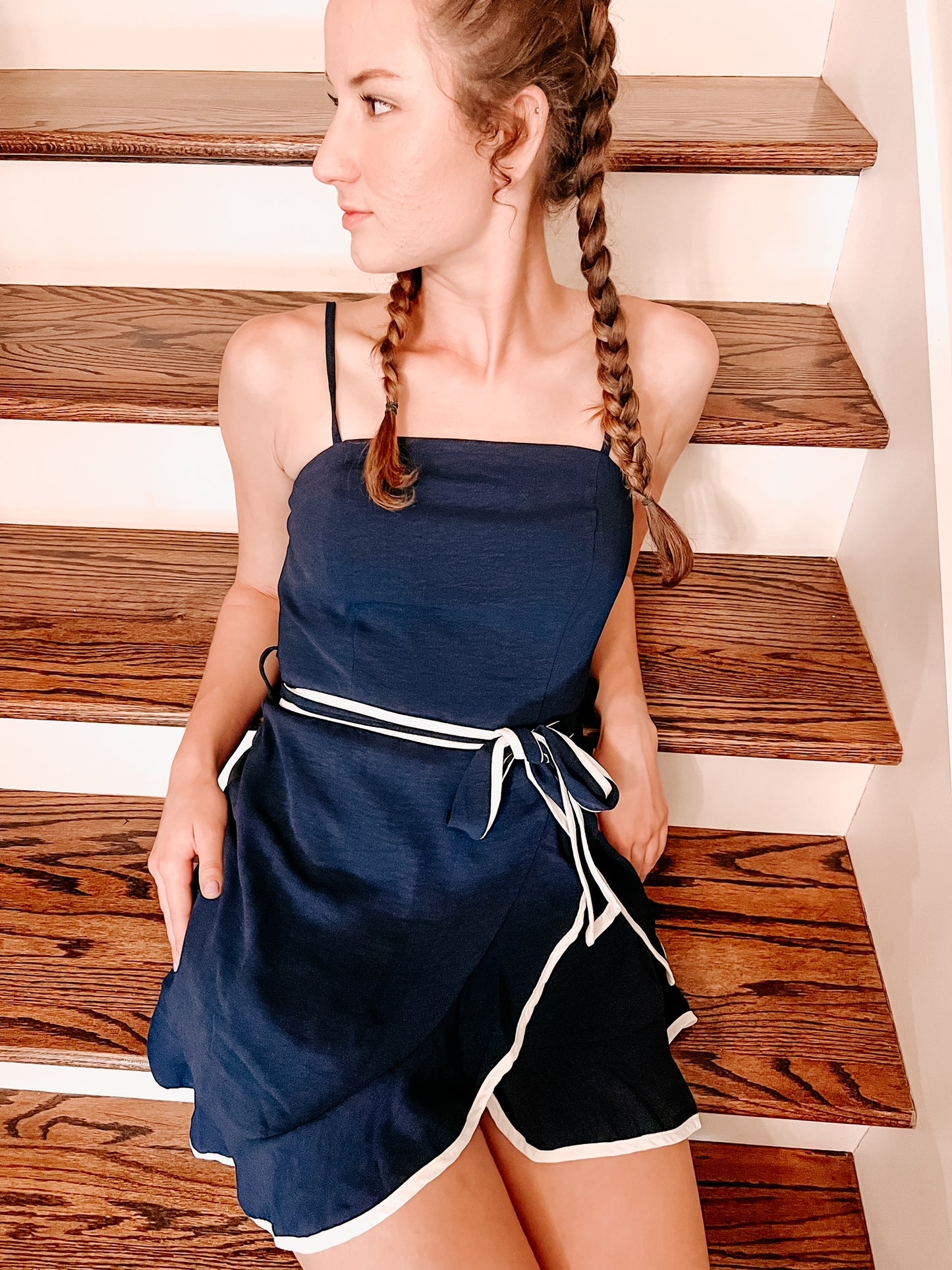 Colette woven mini dress